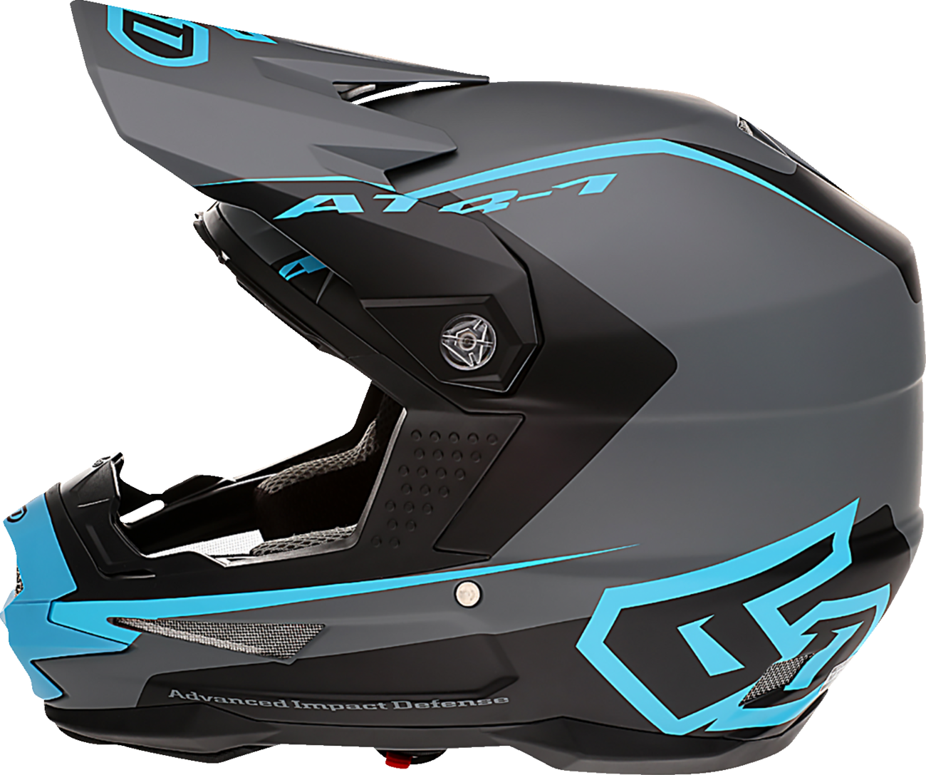 ATR-1 Helmet - Stealth - Cyan - Large