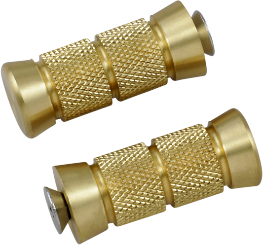 Toe Peg - Knurled - Brass