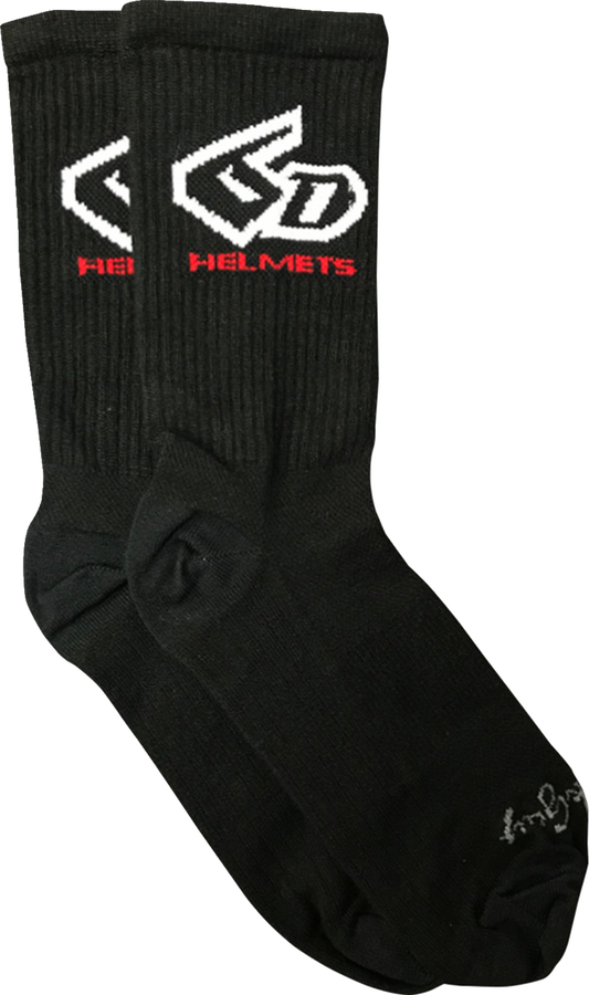 6D Cycling Socks - Black - Large/XL